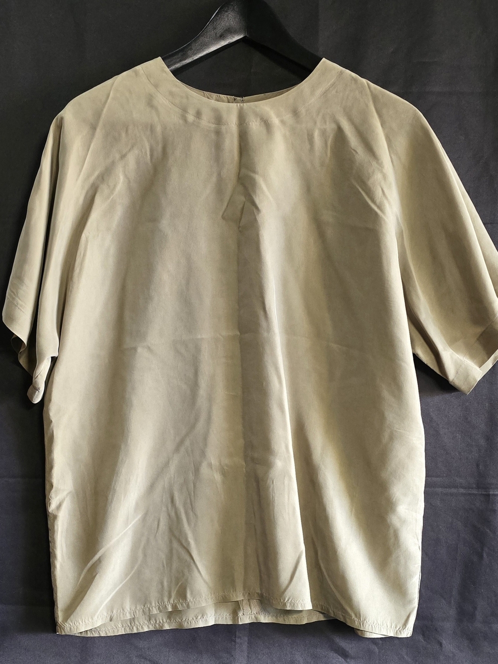 Nordstrom Point of View 100% Silk Blouse Sage Green